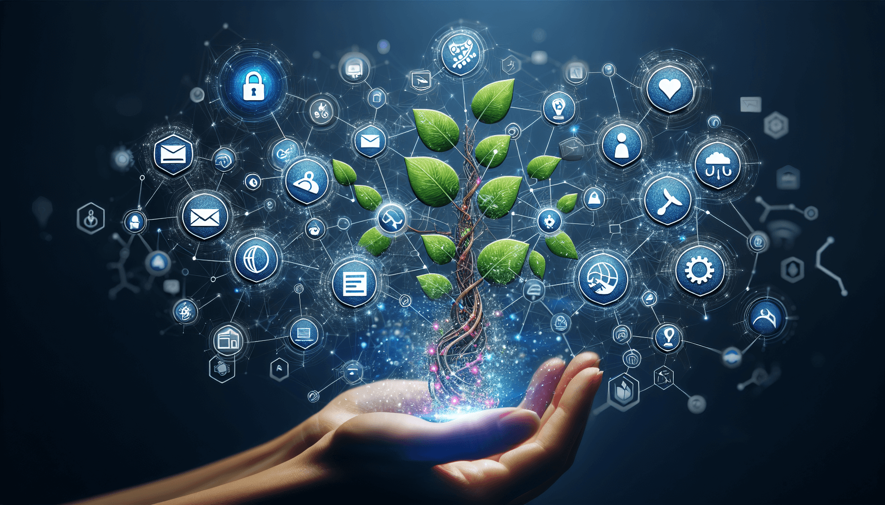 Illustration of technology solutions for insurance